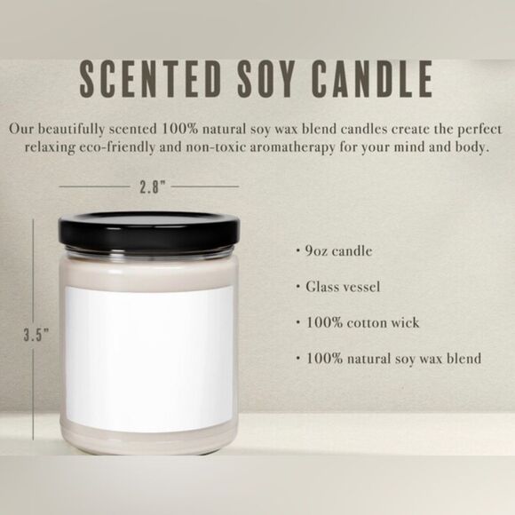 .SCENTED SOY CANDLE: SMELLS LIKE AN AVERAGE TENNIS PLAYER - Picture 10 of 12